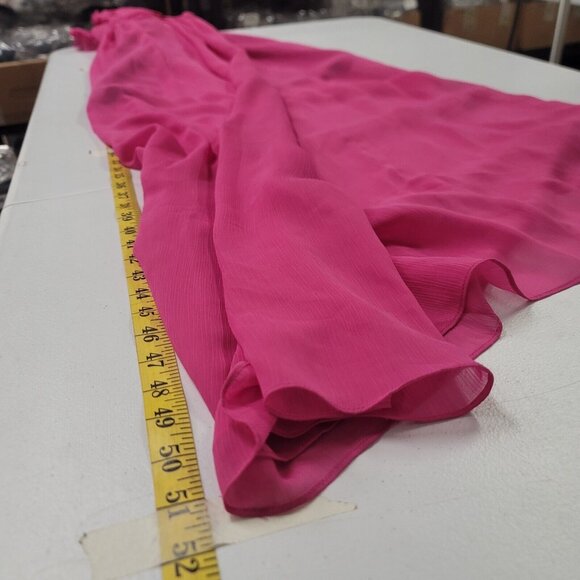 Max and Cleo Womens Strapless Formal A Line Sheer Maxi Dress Size 4 Pink NWT - Picture 13 of 15